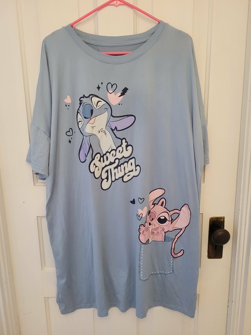 Disney Lilo & Stitch Sleep Tee with Hair Scrunchies - Picture 2 of 7